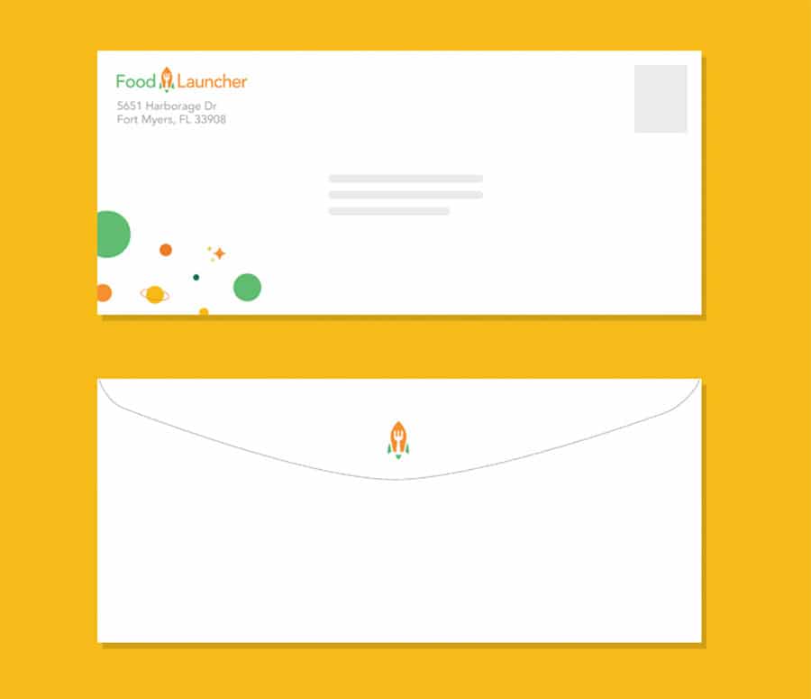 Envelope Design - Food Launcher