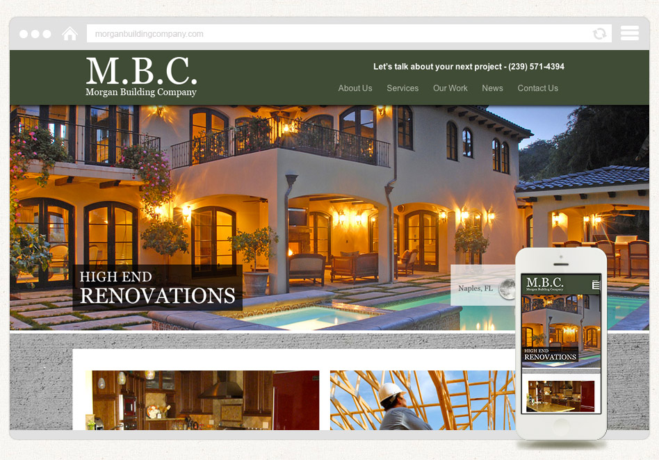 Naples Website Design - Morgan Building Company