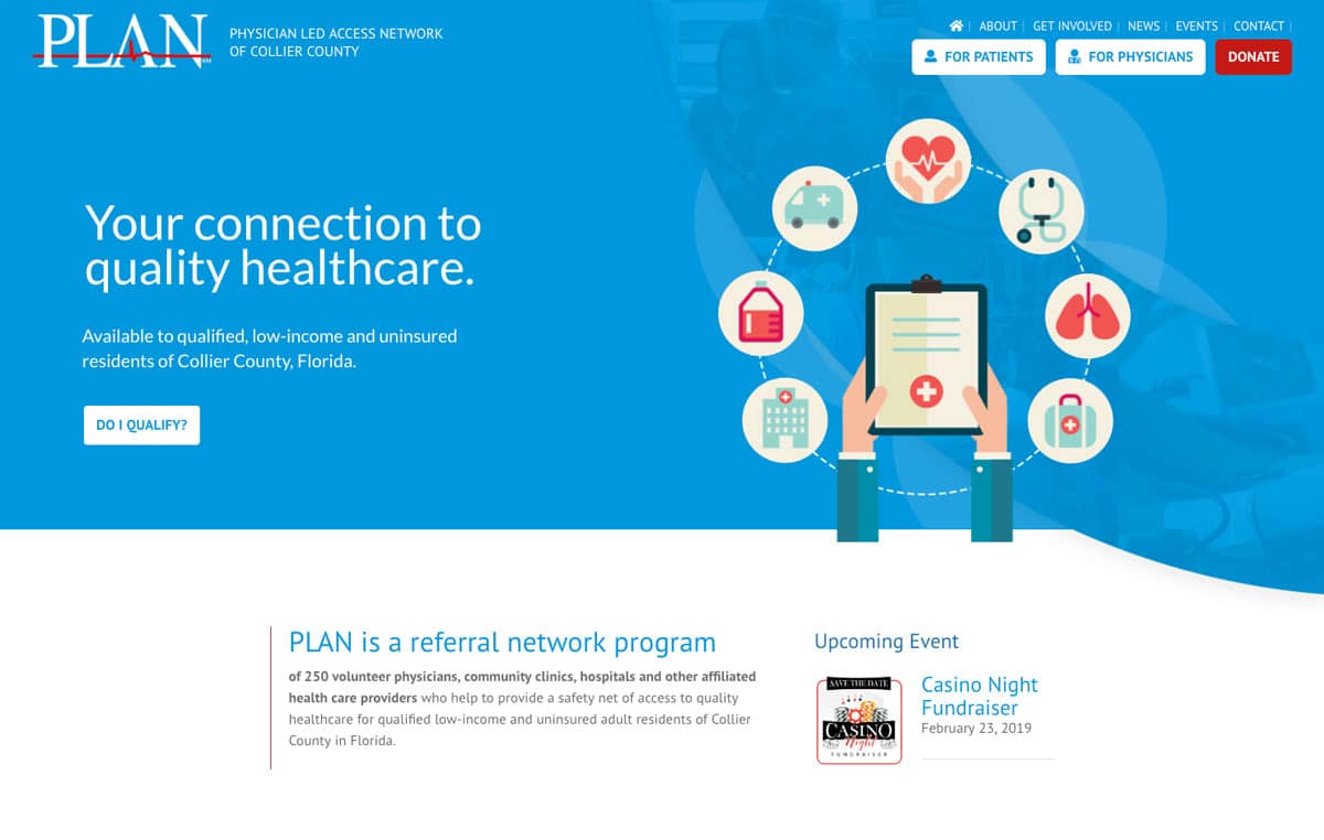 Physician Led Access Network Website Design